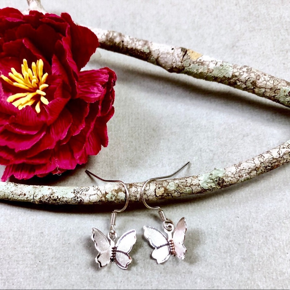 Butterfly Earrings, Dragonfly, Flower, Insect, Bee - Picture 6 of 11